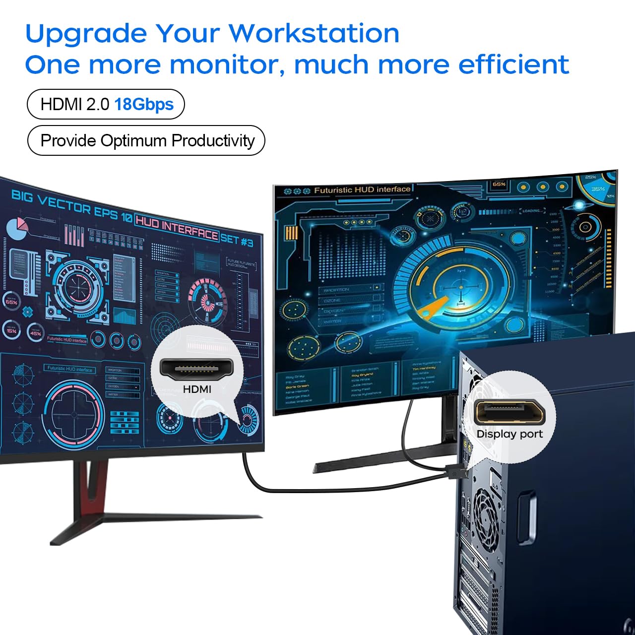 DisplayPort- HDMIアダプター モニター プロジェクター Amazon.co.jp: QINGLER Displayport - HDMIケーブル 6フィート 2本